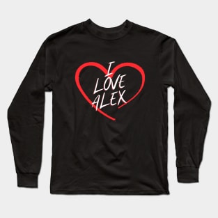 I Love Alex Long Sleeve T-Shirt